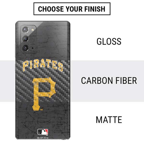 MLB Pittsburgh Pirates - Solid Distressed Galaxy Note20 5G Skin